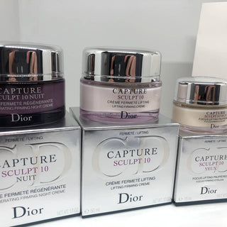 Dior capture sculpt   10 cofanetto 3 creme nuit/fermèt/yeux