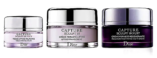 Dior capture sculpt   10 cofanetto 3 creme nuit/fermèt/yeux